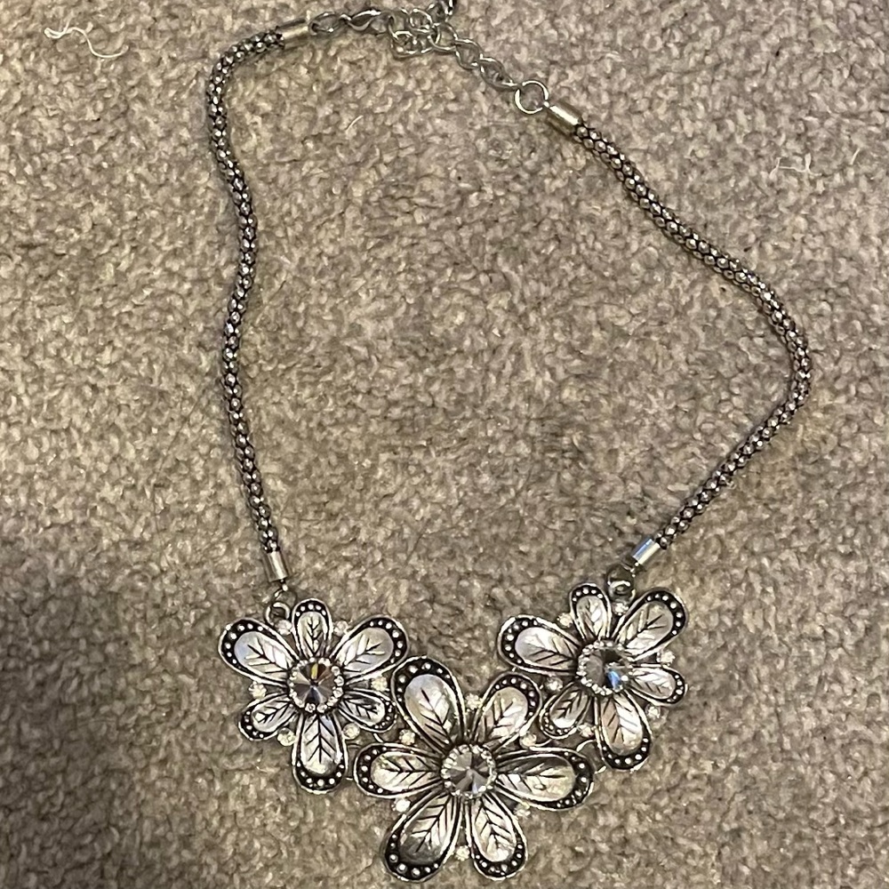 Silver handmade necklace